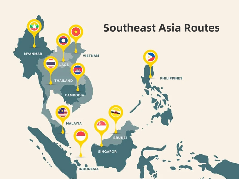 Southeast Asia Routes